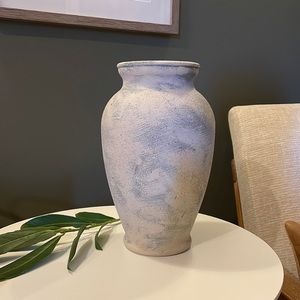 Two-Tone Cement Finish Vase